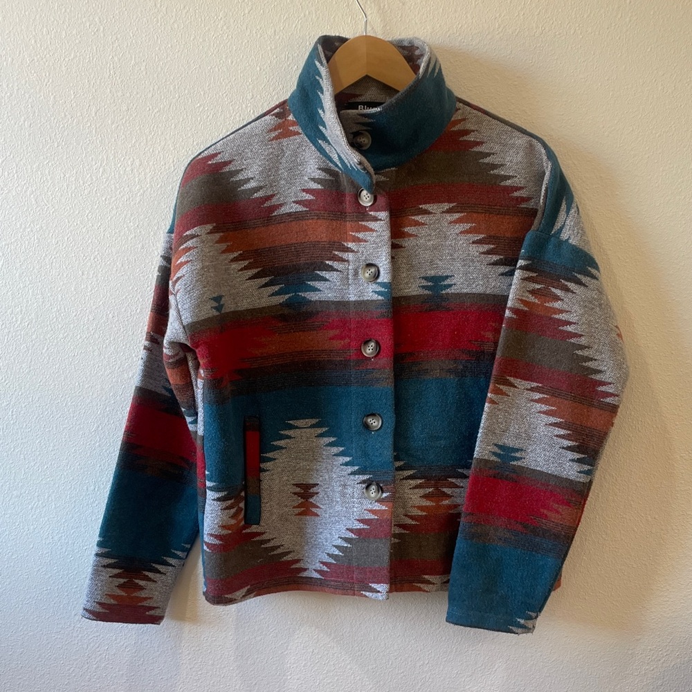 Western Patterned Button-Up Jacket - image 1